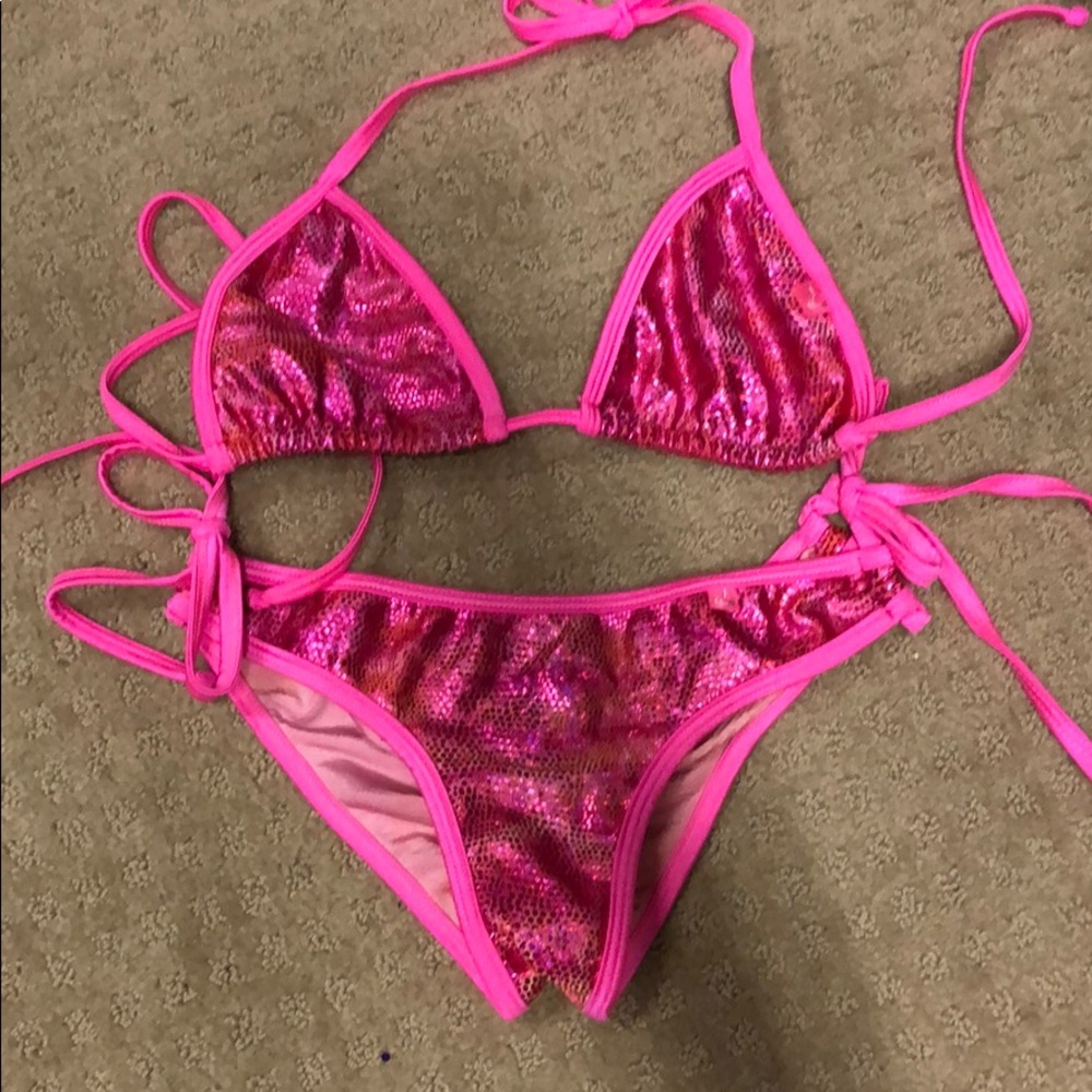 ChynnaDolls pink scrunch butt bikini s/m
